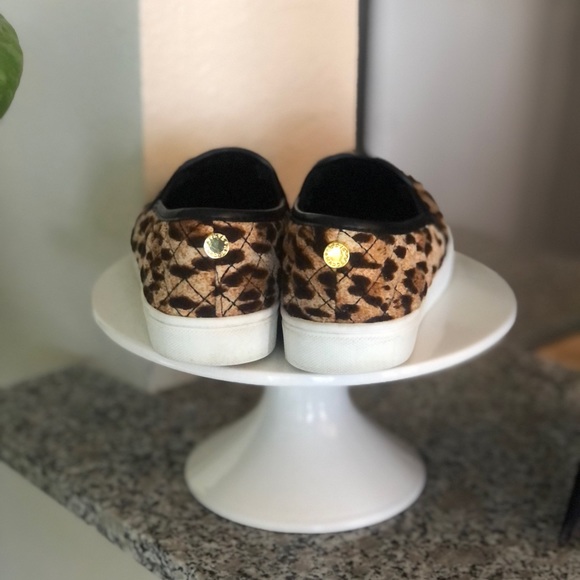 Steve Madden Leopard Canvas Slip Ons Size 3 Offers Welcome - Picture 4 of 8